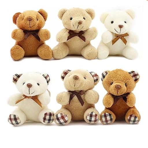 Portachiavi con orsetto di peluche