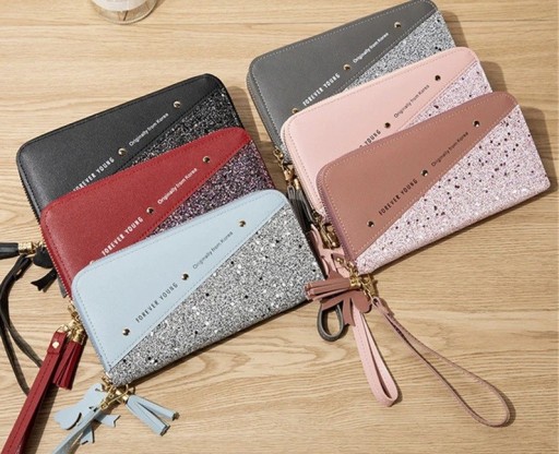 Portafoglio da donna con strass