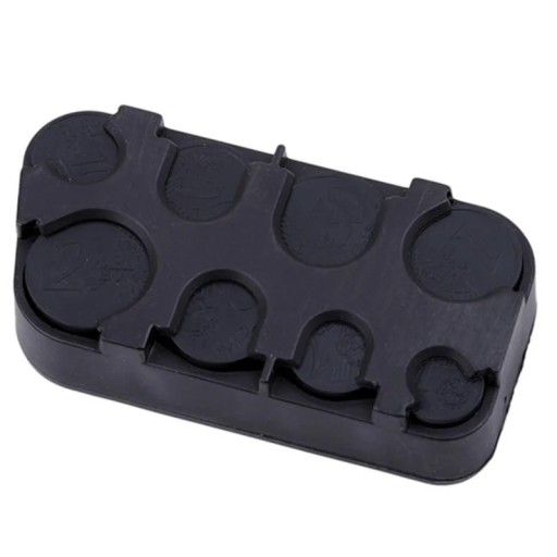 Portamonedas Euro 10 x 5 x 2,5 cm Soporte metálico para monedas Caja para monedas