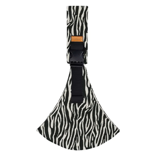 Porte-bébé de sécurité sur le côté sur l’épaule Sangle réglable Motif zèbre Maintien ergonomique de l'enfant Voyager avec un bébé