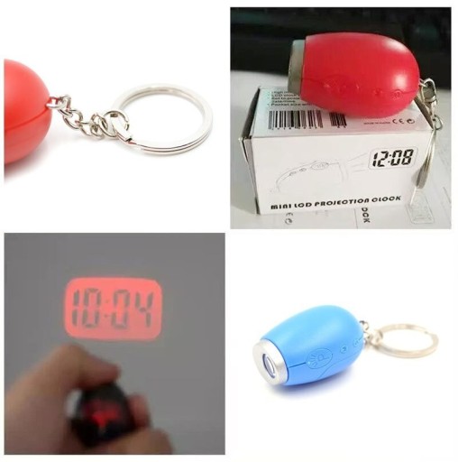 Porte-clés avec projection d'horloge G1720