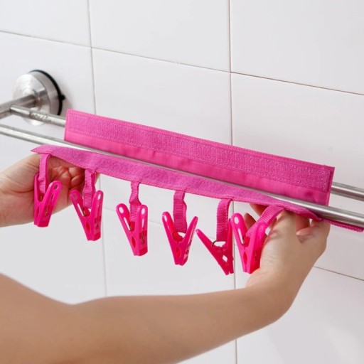 Porte-vêtements portable avec pinces