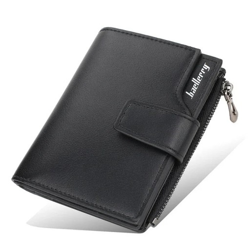 Portefeuille élégant avec 15 compartiments pour cartes, poche à monnaie avec fermeture éclair et compartiment pour billets dimensions 10 x 12,5 x 2 cm