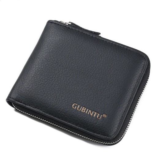 Portefeuille en cuir pour homme avec zip