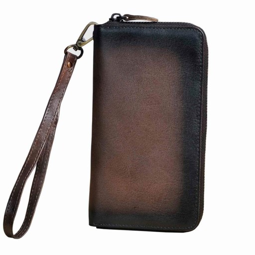 Portefeuille en cuir pour homme grand M454