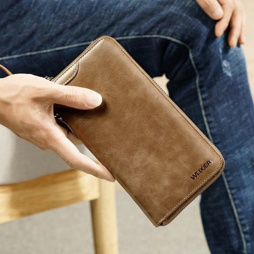 Portefeuille en cuir pour homme grand M522