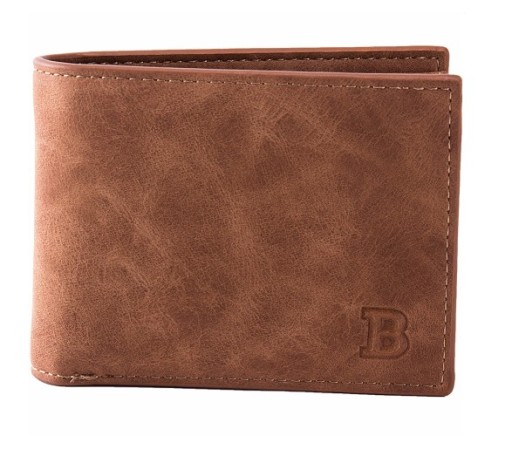 Portefeuille pour homme décontracté en simili cuir