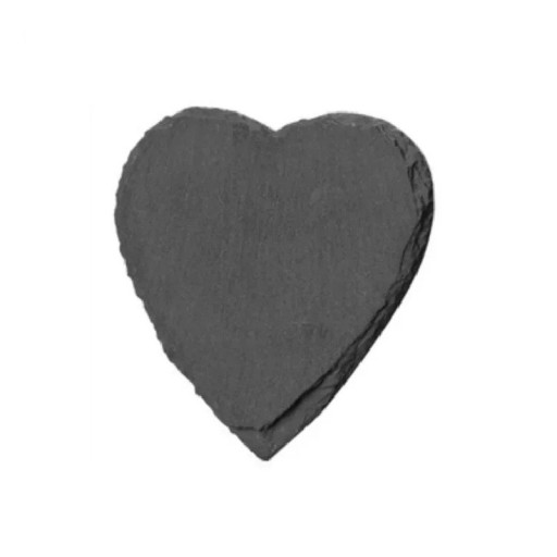 Posavasos de pizarra corazón 10 cm Soporte para taza y vaso Protector decorativo para la mesa