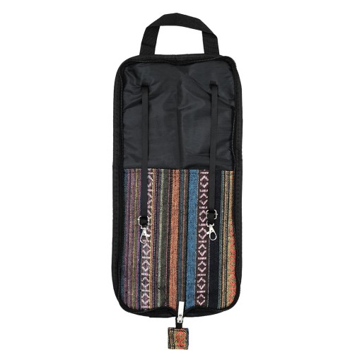 Pouch voor stokken 22 x 46 x 11,5 cm Katoenen etnische pouch voor percussie Waterdichte duurzame hoes voor stokken met een draagriem