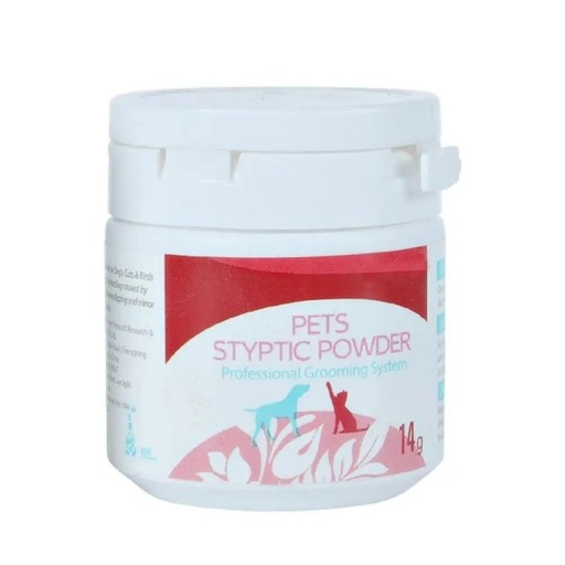 Poudre hémostatique anti-inflammatoire pour chats et chiens Poudre styptique pour petites blessures Poudre antibactérienne pour arrêter les petits saignements 14 g