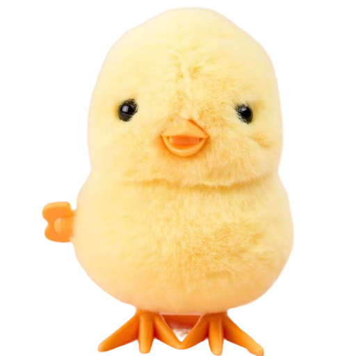 Poule en peluche à clé