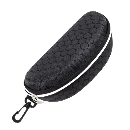 Pouzdro na brýle Tvrdý box na zip 17 x 9 cm Voštinový vzor S karabinou na zavěšení Na sluneční i dioptrické brýle Cestovní ochranný obal