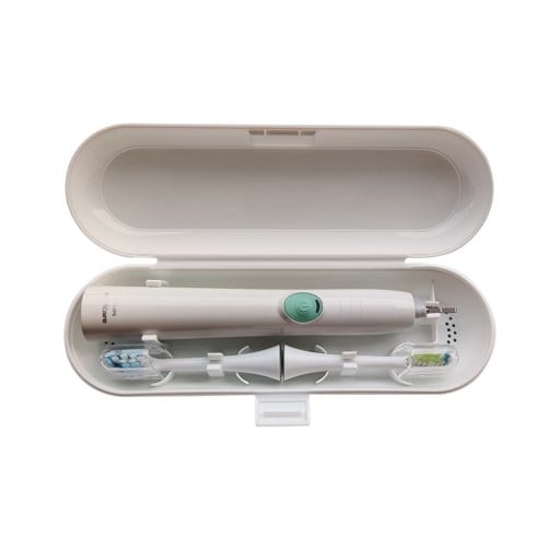 Pouzdro na elektrický zubní kartáček Cestovní box s větracími otvory 21,5 x 8 x 4,5 cm Odolný plast Na cesty i do koupelny a kufru