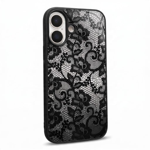 Pouzdro na iPhone 18 Pro Krajkový vzor Texturovaný povrch pro lepší úchop Flexibilní ochranný kryt z TPU Tlumení nárazů