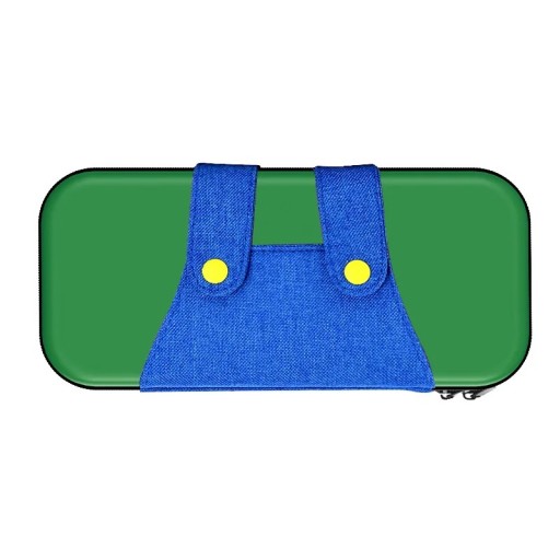 Pouzdro na Nintendo Switch 2 Na konzoli i příslušenství 30 x 15 x 6 cm PU kůže a látka Zeleno-modrá Tvrdá skořepina Cestovní taška
