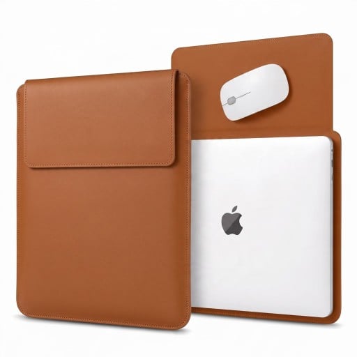 Pouzdro na notebook 13 až 14 palců Z ekokůže s chlopní 25,5 x 34 cm Podložka pod myš Pro MacBook Air 13 i Pro 14