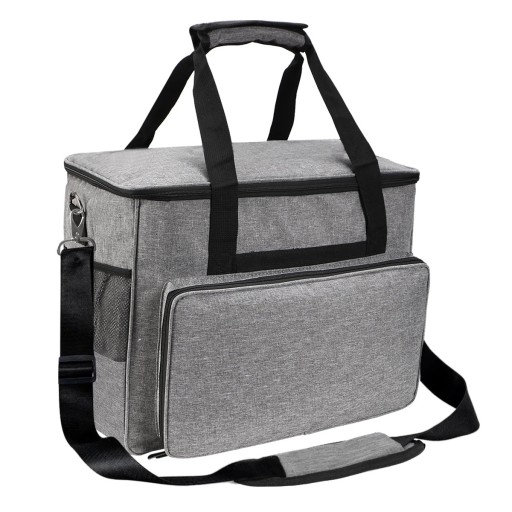 Pouzdro na šicí stroj velké 45 x 37 x 26 cm cestovní taška s kapsami a popruhem pro šicí příslušenství a přenášení