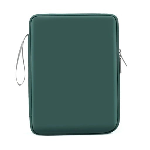Pouzdro na tablet se zipem 31 x 23 x 3 cm semišový materiál vnitřní kapsy na kabely a příslušenství na cesty do batohu i tašky