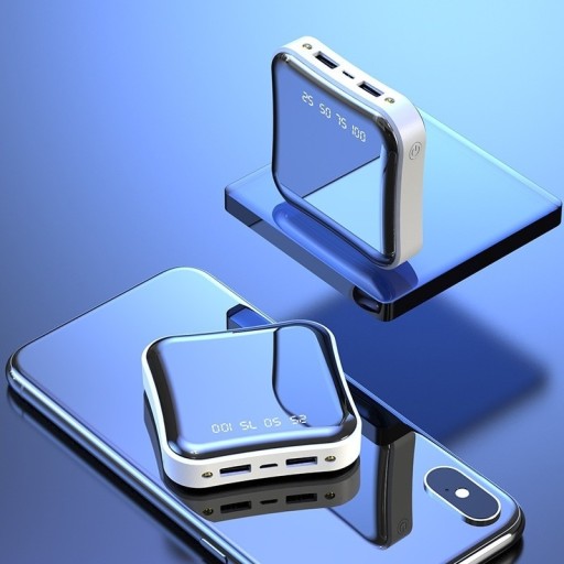 Power bank portatile con display a specchio 20 000 mAh