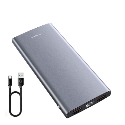 Powerbank med hurtigopladning på 10000 mAh