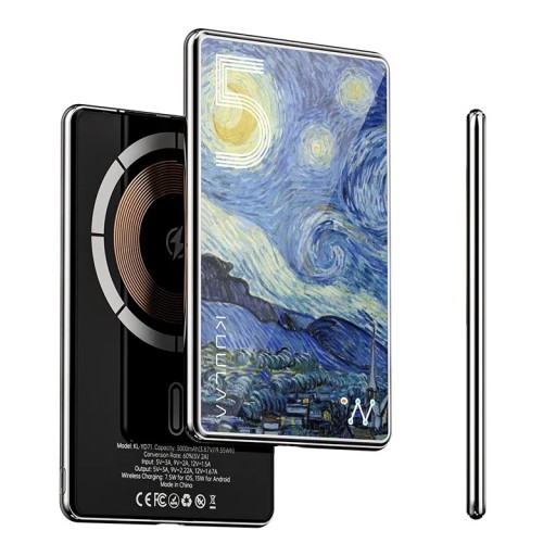 Powerbanka 5000 mAh Magnetická bezdrôtová rýchlonabíjačka 20W Externá batéria pre iPhone 16 15 s motívom hviezdnej nočnej oblohy