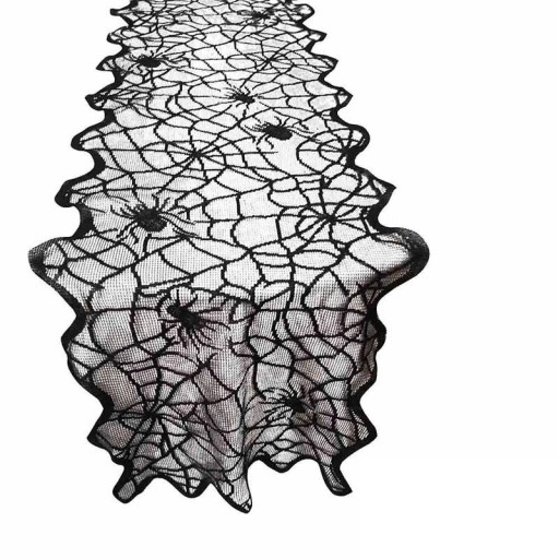 Pöytäliina, jossa hämähäkinseittejä, 180 x 35 cm