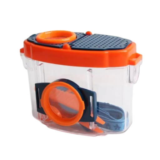 Pozorovací box pro hmyz s lupou a větracími otvory 10 x 7,5 x 14,5 cm plast pro pozorování a transport hmyzu