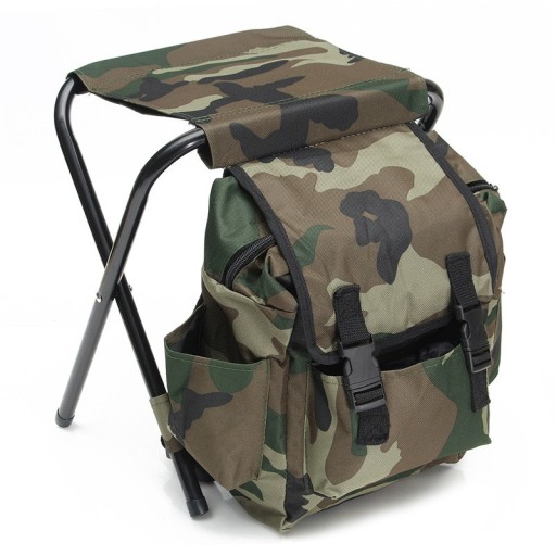 Pratique chaise pliante avec sac à dos - 2 en 1