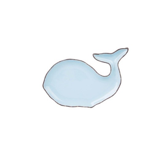 Prato de porcelana em forma de peixe