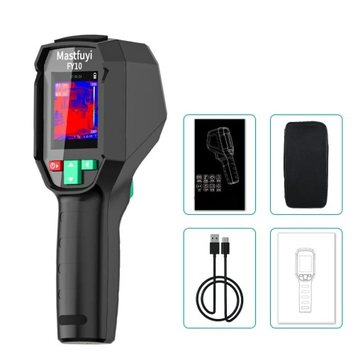 Precieze warmtecamera Mastfuyi FY10 met meertalige interface en gegevensexport naar de computer