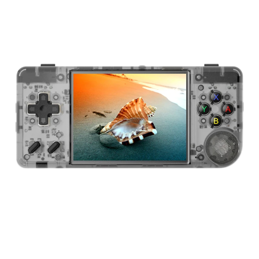 Prenosná herná konzola RG28XX 64GB s IPS displejom Linux HDMI WiFi Bluetooth priehľadná šedá retro konzola s 5516 hrami