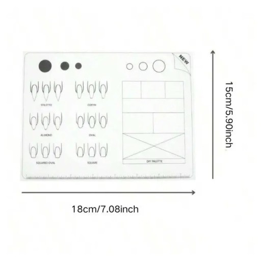 Prenosná podložka na nechty pri manikúre 15 x 18 cm Mäkká manikúrová podložka pre pohodlnú prácu s nechtami