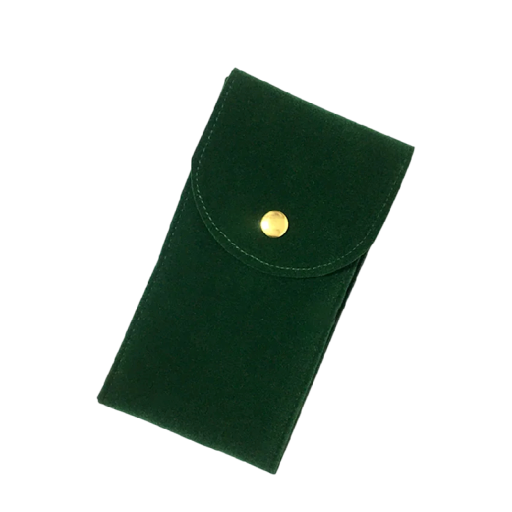 Prenosné puzdro na hodinky so zapínaním 13x7 cm flanel cestovný ochranný obal pre uloženie náramkových hodiniek do tašky