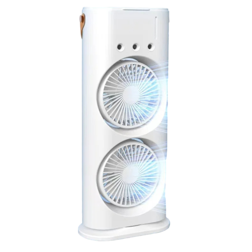 Přenosný chladící ventilátor s barevným osvětlením Přenosná klimatizace Mini chladící osvěžovač vzduchu