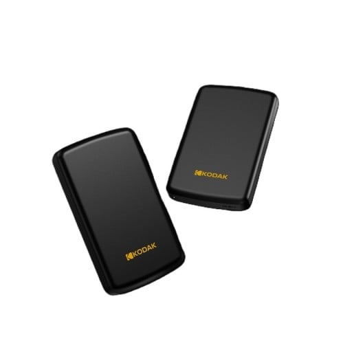 Přenosný externí pevný disk KODAK P150 s rychlostí 5 Gb/s 1 TB USB 3.0 Micro-B černý pro notebook a zálohování dat i přenos souborů