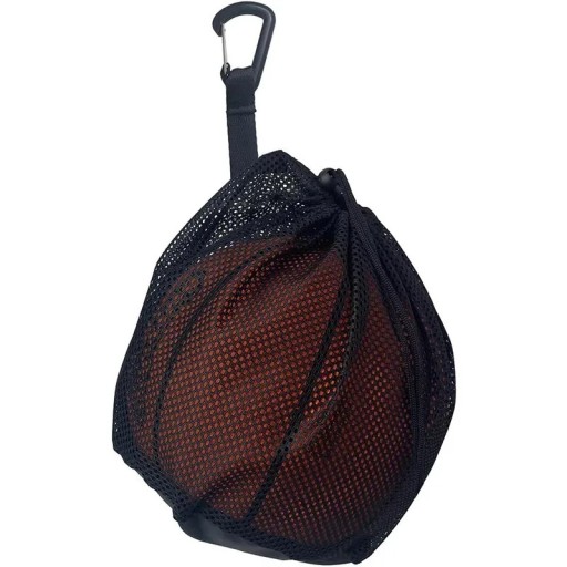 Přenosný síťový vak na míč 30,5x25,4 cm Úložná taška se stahovací šňůrkou Nosič na basketbal volejbal fotbal praktická kabelka