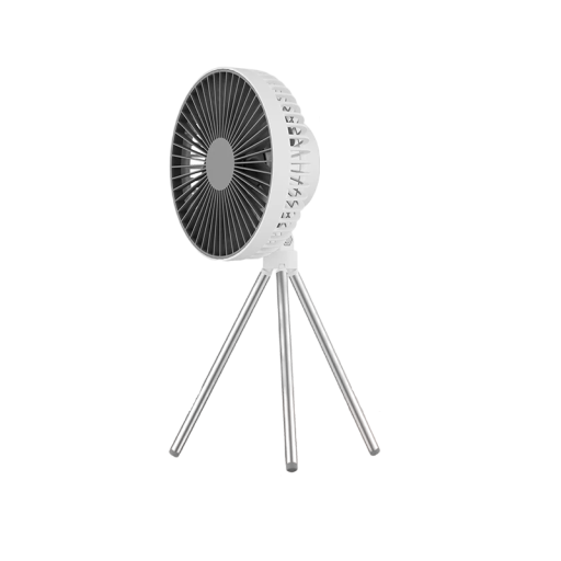 Přenosný ventilátor Přenosný ventilátor se světlem 30 x 16,5 cm 4000 mAh