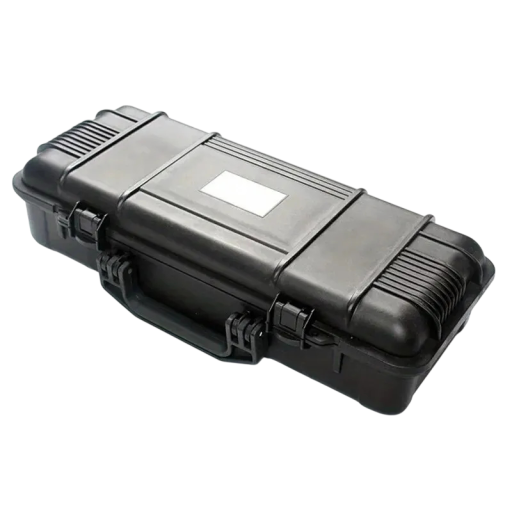 Prepravný kufor na náradie Nárazuvzdorný a prachotesný 430 x 195 x 105 mm Plast s vytrhávacou penou Čierna Na prístroje fotoaparát i drobné náradie