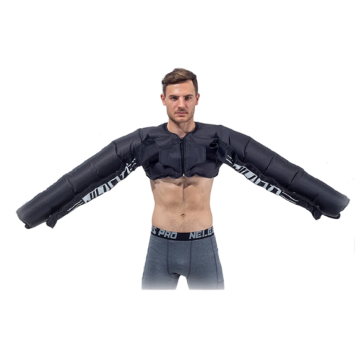 Presoterapia de braços Massagem muscular das mãos Manga para alívio da dor muscular Compressão de ar Mangas para drenagem linfática com 4 câmaras