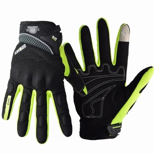 Priedušné celoprstové závodné motocyklové rukavice Štýlové protišmykové rukavice na motorku Polyester Nylon PVC Huba Nositeľné odolné