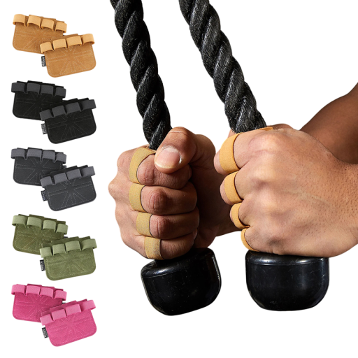 Priedušné fitness gripy na posilňovanie 9,3 × 7,4 cm pre lepší úchop pri cvičení a na hrazde