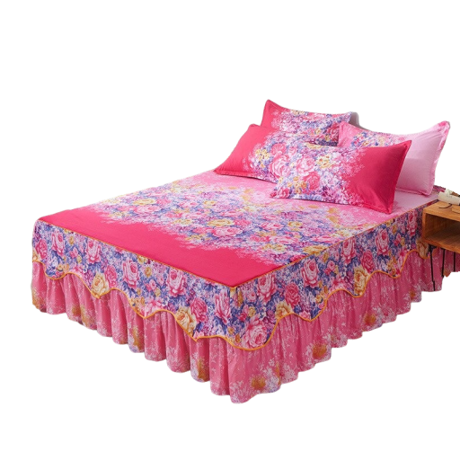Prikrývka na posteľ s obliečkami na vankúše 180 x 200 cm