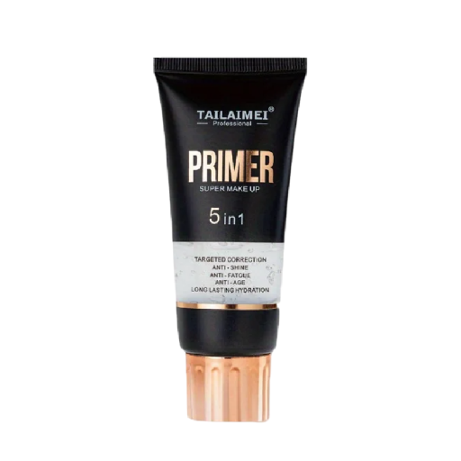 Primer opaco gel waterproof 5 in 1 Base trasparente Idratante Uniformante della pelle Levigante dei pori Anti-invecchiamento