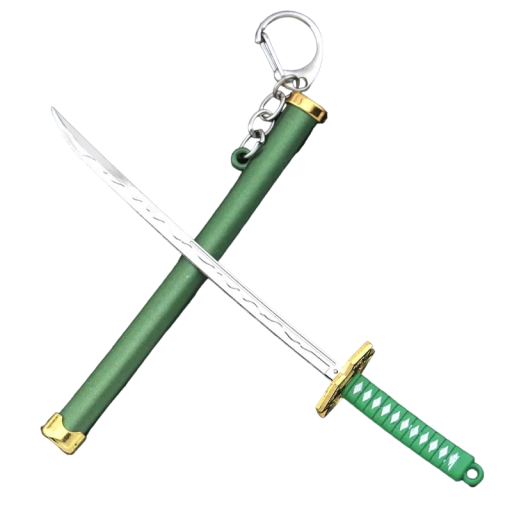 Přívěsek na klíče katana s pouzdrem Klíčenka katana s pouzdrem Přívěsek samurajský meč 15 cm