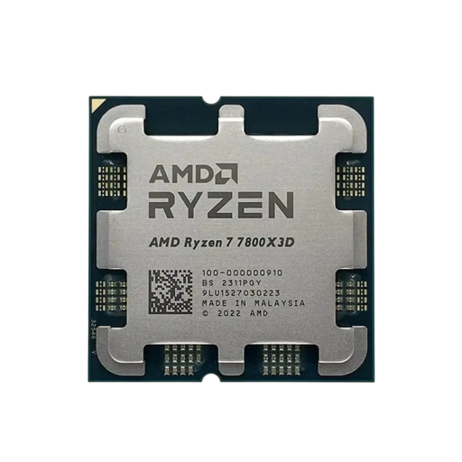 Procesor do gier AMD Ryzen 7 7800X3D 8-rdzeniowy 16-wątkowy 5nm 120W srebrno-zielony do wydajnych zestawów komputerowych