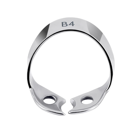 Professional Dental Clamp for Rubber Dam B4 Azdent Made of Stainless Steel for Endodontic, Restorative and Other Dental Procedures