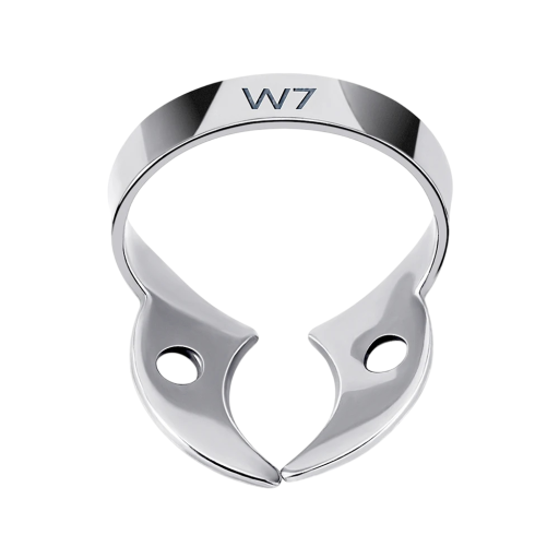 Professional Dental Clamp for Rubber Dam W7 Azdent Made of Stainless Steel for Endodontic, Restorative and Dental Procedures