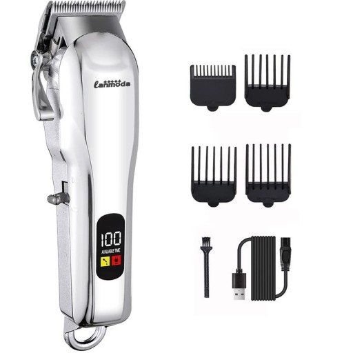 Professional Pet Hair Clipper Powerful Electric Hair Cutting Machine Adjustable Clipper for Dogs and Cats Quiet Motor Wireless