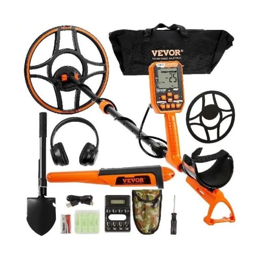 Professional Rechargeable Metal Detector Waterproof IP68 LCD Display 7 Modes 127 x 30.5 cm for Effective Searching of Metal Objects