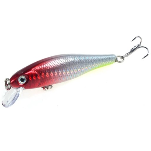 Professionel fiskemad med wobbler og tre kroge 8,5 cm 9,2 g Realistisk synkende kunstmad med trekroge Spinnende wobbler til gedde, sandart og aborre